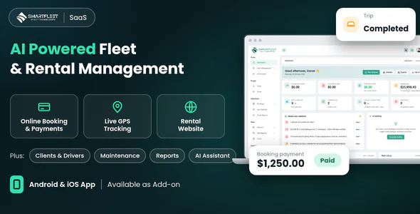 Smart Fleet SaaS - Vehicle Tracking System