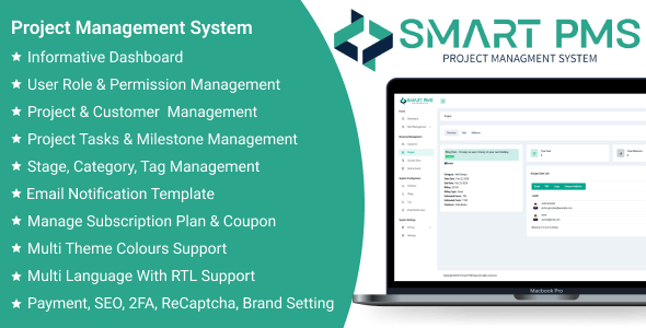 Smart PMS SaaS - Project Managment System