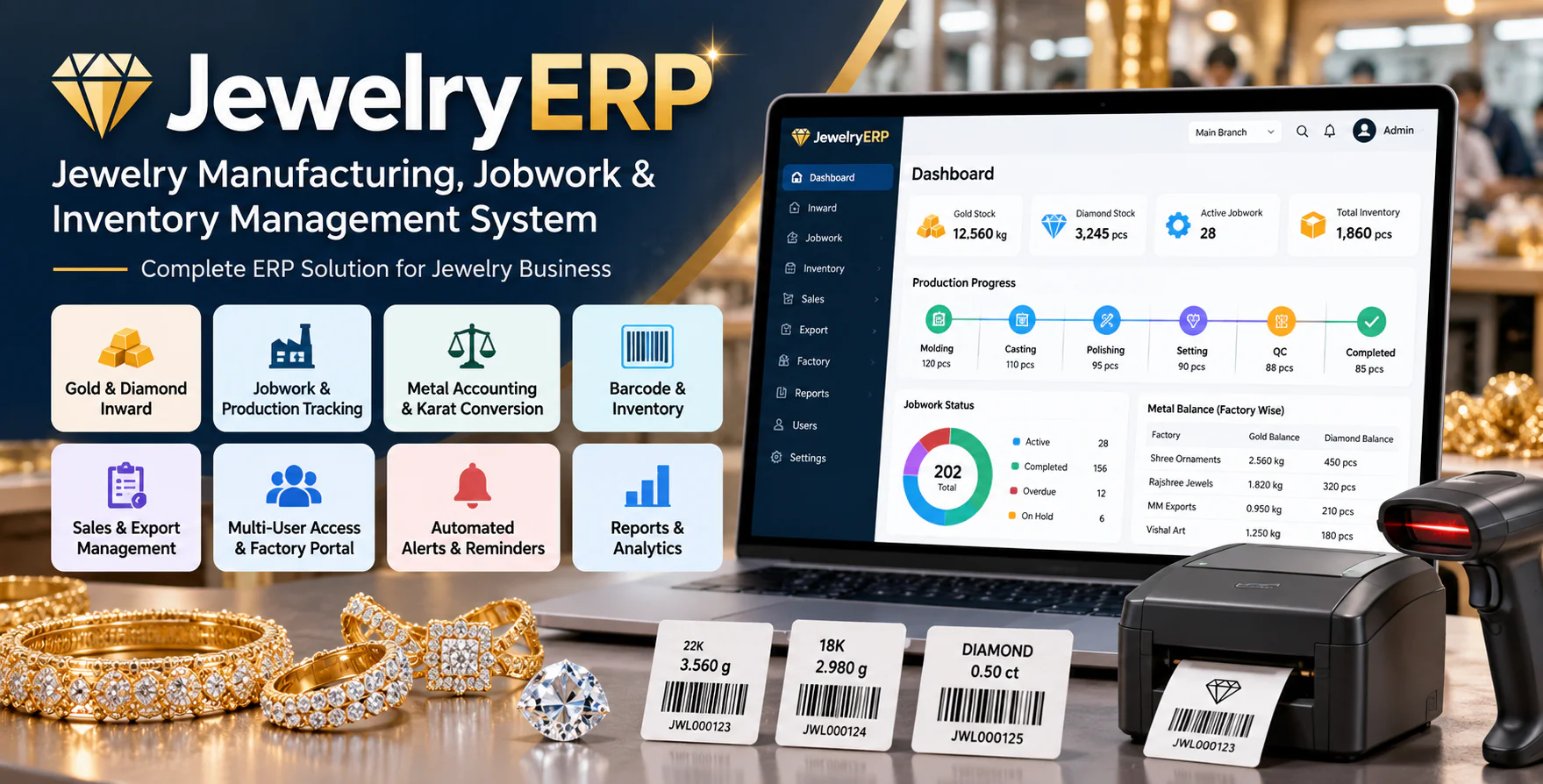 Jewelry ERP - Jewelry Manufacturing & Inventory ERP