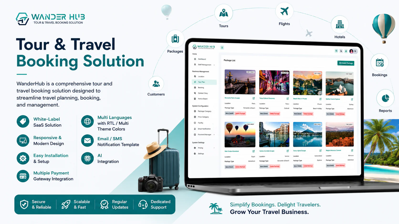 WanderHub SaaS - Tour and Travel Booking Solution