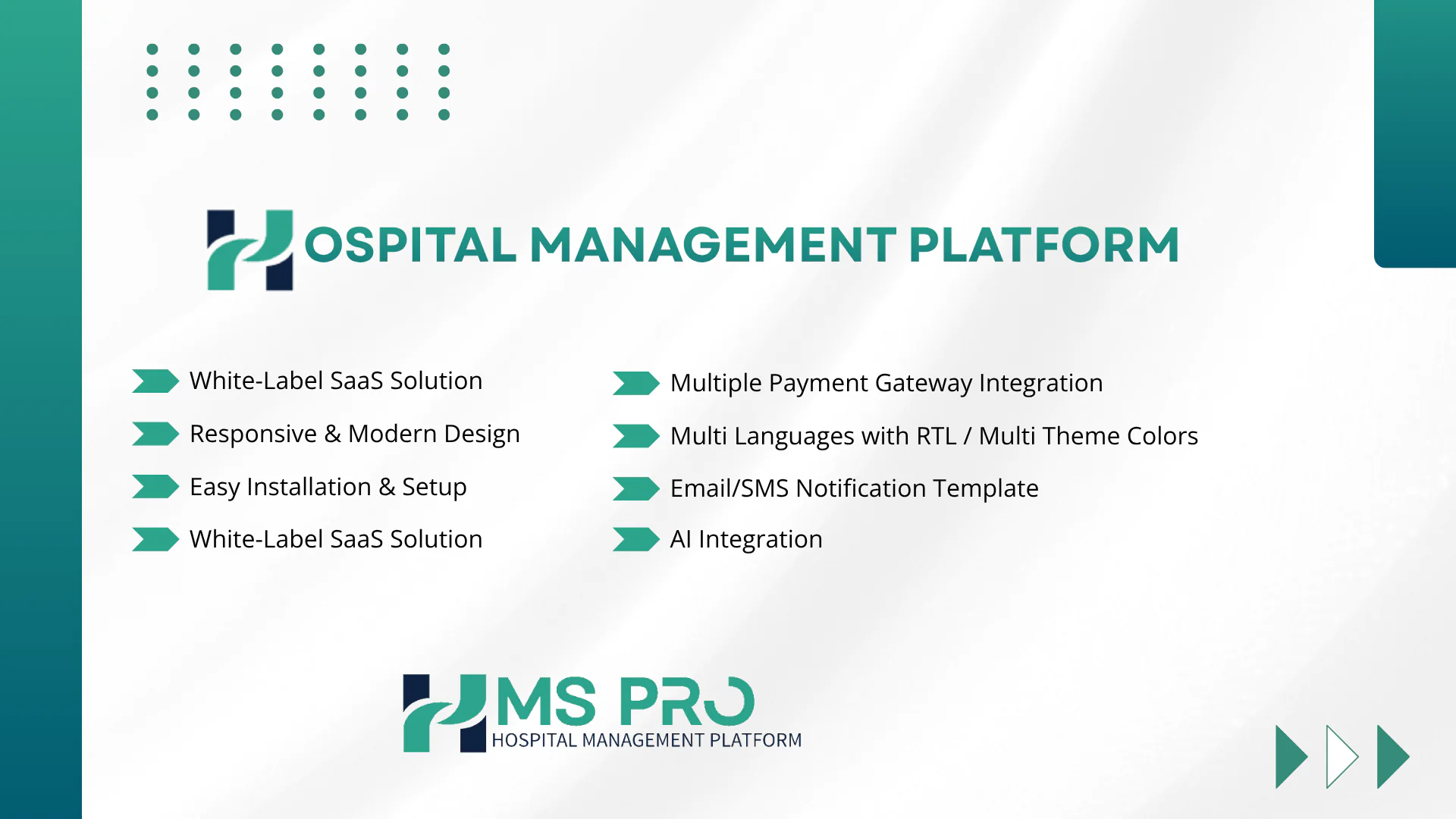 HMSPro SaaS - Hospital Management Platform