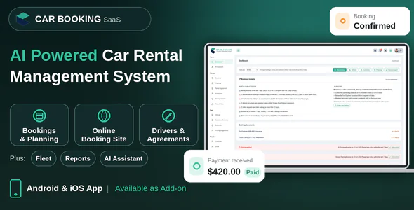 Car Booking SaaS - AI Powered Car Rental Management System