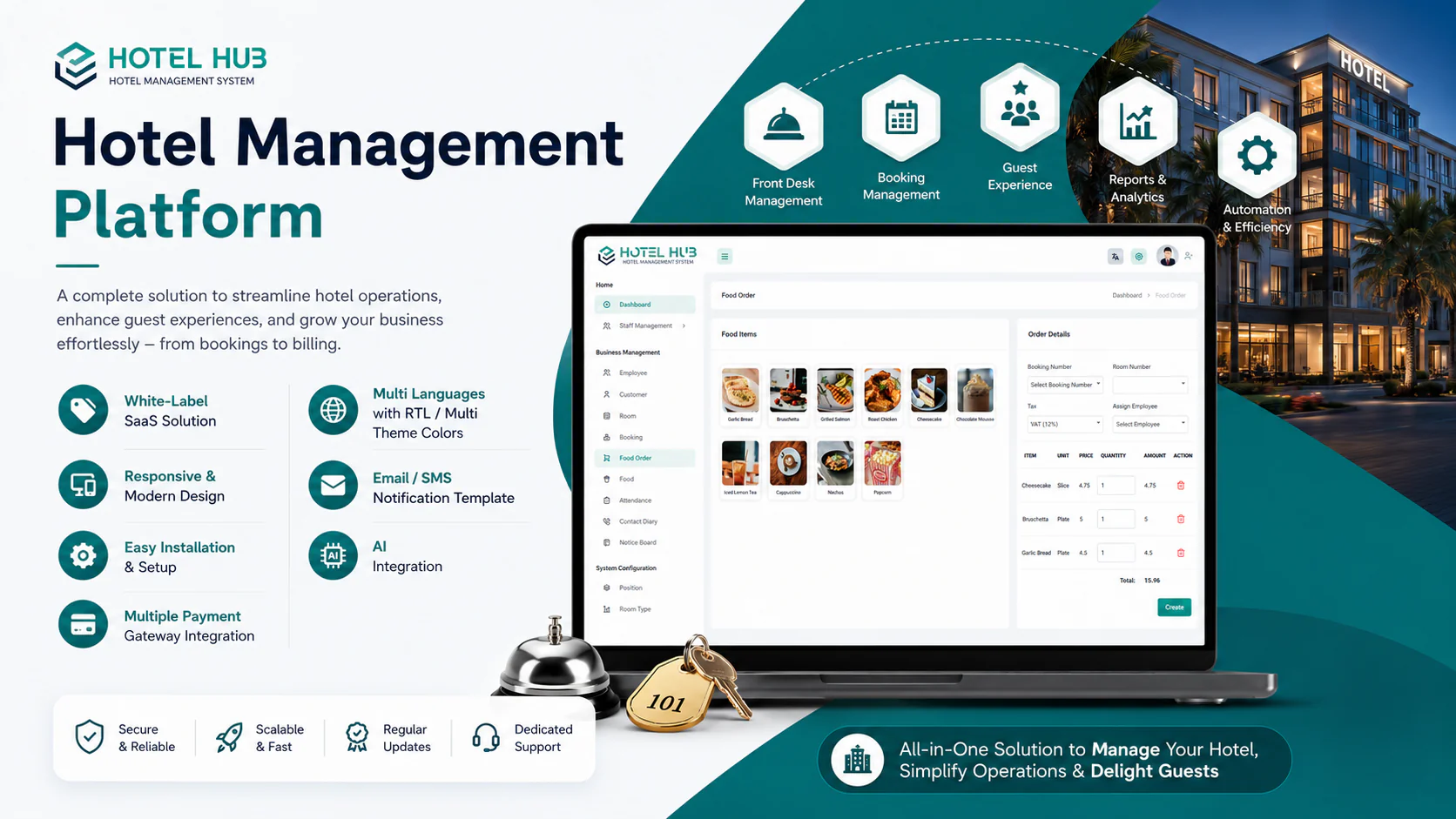 HotelHub SaaS - Hotel Management Platform